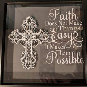 3d cross shadow box